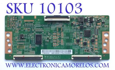 T-CON PARA TV TCL / NUMERO DE PARTE 34291100C5 / CSC02-1 / ST5461S12-5 / PANEL LVU550NDJL / MODELO 55S535